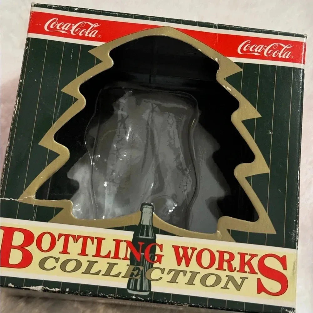 Coca Cola Vintage 1996 Christmas Bottling Works Ornament Collection Original Box